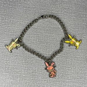 Jim Benton happy bunny vintage Y2K dangle bracelet